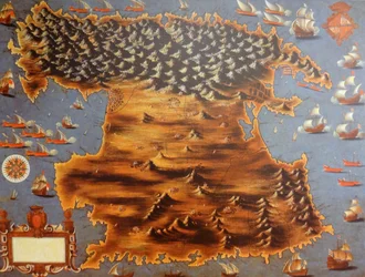 Map of the Island of Mallorca
